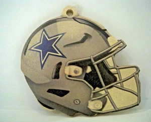 NFL Dallas Cowboys Helmet Outline Shaped Flat Ornament - Picture 1 of 2