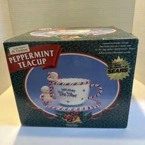 NEU! MR CHRISTMAS PEPPERMINT TEETASSE, HOLIDAY TEATIME, VINTAGE, 1998, 12 LIEDER - Bild 1 von 10