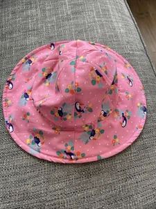 Jo Jo Maman Bebe Girls Pink Parrot Sun Hat Size 1-2 Years - Picture 1 of 7