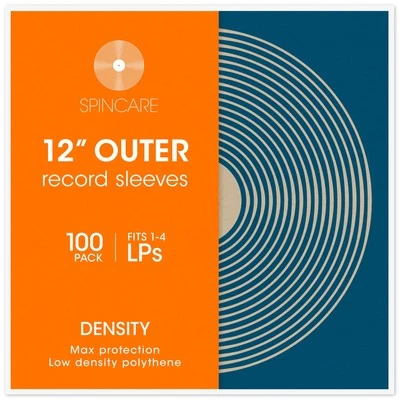 12" Premium Polythene 400 Gauge Outer Vinyl Record LP Sleeves - 100 Pack - Image 1 of 4