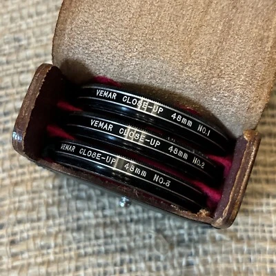 Genuine 48mm Vemar Close-Up Lens Filter Japan Set Of 3 - Image 1 of 4