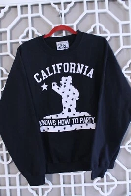 Riot Society Pullover Para Hombres L Negro Sudadera Informal California Sabe Cómo Fiesta Foto 1 de 4