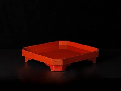 Soporte lacado estilo Negoro japonés. Siglo XVI-XVII ZA89 Foto 1 de 4