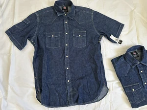 Lot of 2 Vintage VICTORINOX Type A-2 Cotton Denim Shirts Women's sizes NEW NWT - Picture 1 of 4