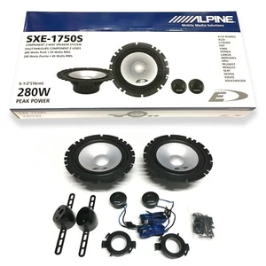 Kit casse Alpine SXE-1750S Kit Altoparlanti 165 mm 2 Woofer + 2 Tweeter 280W - Foto 1 di 6