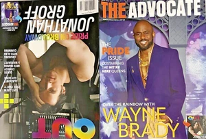 The PRIDE ISSUE (Wayne Brady & J. Groff Fetured in OUT/Advocate Mgz May/Jun '24 - Imagen 1 de 6