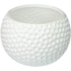 Large Ceramic Golf Ball Container - Use As Planter, Candy Dish Or Gift Basket - Picture 1 of 1