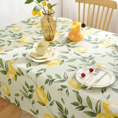 Rectangular Waterproof Table Cloth Tablecloth Dining Table Cover Home Decor New - Image 1 of 4