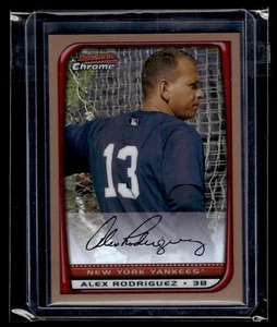 2008 Bowman Chrome Gold Refractor #96 Alex Rodriguez 33/50 Yankees - Picture 1 of 2