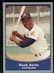 1990 Pacific HANK AARON  Baseball Legends Silver Border #1