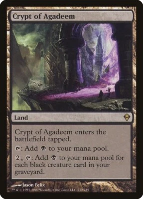MTG Crypt of Agadeem - Zendikar - Near Mint - Image 1 of 3