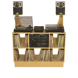 DJ Deck Stand CDJ Turntable Mixer Laptop DJ stand Inc Speaker Stands (DS1000/SS) - Picture 1 of 3