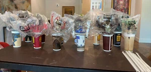 SEALED Star Wars Episode 1 Cup Topper complete set Pizza Hut Taco Bell 12 Straws - Picture 1 of 10