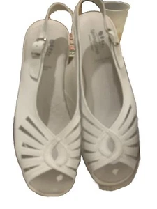 Spring Step Gail White leather Sandal Size 36 5.5 Or 6 - Picture 1 of 6