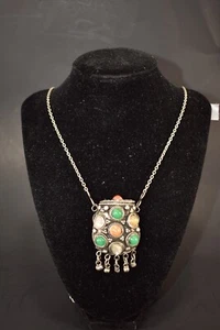 BOLSO SAJAI VINTAGE CON COLLAR DE PIEDRAS PRECIOSAS - Imagen 1 de 7