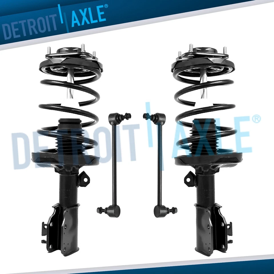 Kit de 4 piezas de puntal delantero con resortes helicoidales + eslabones de barra estabilizadora para Mazda Protege5 2001-2003 Foto 1 de 4