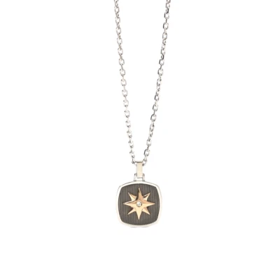 2Jewels  Navy COLLANA ROSA DEI VENTI   UOMO ACCIAIO  251812 NUOVA - Immagine 1 di 3