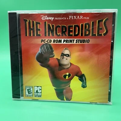 Disney Pixar The Incredibles PC-CD Rom Print Studio Disc BRAND NEW UNOPENED PC - Image 1 of 3