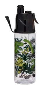🦖 New 🦕 Smiggle Boys Spritz Spray Dinosaur Green Water Drinks Bottle Sports - Picture 1 of 1