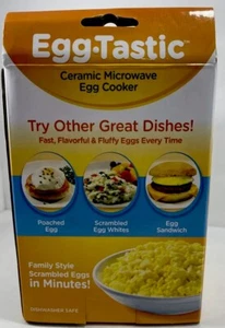Egg-Tastic Microwave Egg Cooker & Poacher For Fast And Fluffy Eggs-As Seen On TV - Picture 1 of 4