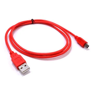 1m USB Mini 2.0 A To MINI B Data and Charging Shielded Cable RED Lead [008531] - Afbeelding 1 van 8