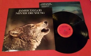 NEVER DIE YOUNG JAMES TAYLOR VINYL LP ALBUM 1988 COLUMBIA REC. SWEET POTATO PIE - Imagen 1 de 2