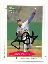 LANCE PAINTER 1991 CLASSIC BEST AUTOGRAPHED SIGNED # 352 WATERLOO DIAMONDS  