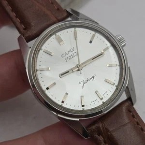 Reloj de cuerda manual vintage CAMY JETKING Geneva para hombre ETA 2750 hecho en Suiza años 70 - Imagen 1 de 19