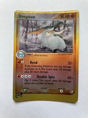 *MISPRINT* Donphan 17/109 LP-NM Reverse Holo Rare EX Ruby & Sapphire Pokemon TCG - Image 1 of 4