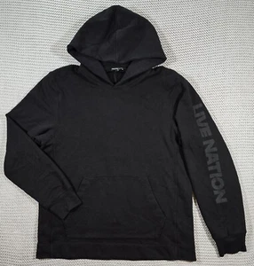 James Perse Live Nation Hoodie Men Sz 2 (M) Black Pullover Sweatshirt - Picture 1 of 12