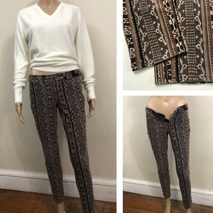 PILCRO Corduroy Pants Sz 27 Serif Fit Stretch Southwestern Boho Anthropologie - Picture 1 of 17