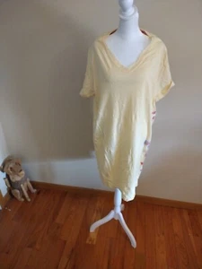 Bobbie Brooks Women's Yellow Sleepwear Pajama Top Size 2xlg nightgown tee - Picture 1 of 15