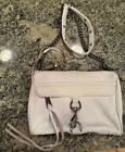 Rebecca Minkoff Mini MAC white Leather Crossbody Bag with Silver Hardware