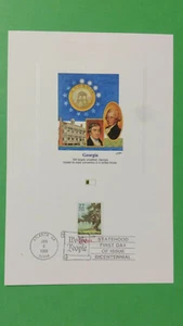 Fleetwood First Day of Issue Proofcard: 22c Georgia Statehood Bicentennial_1988 - Picture 1 of 2