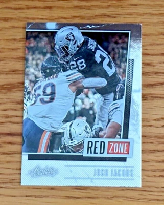 JOSH JACOBS 2020 Panini Absolute #RZ-JJ Red Zone - Image 1 of 2