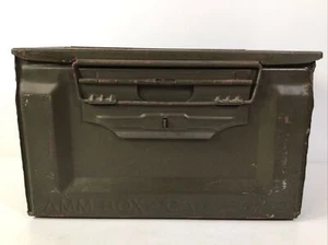 WWII US .50 CAL Gun Munitions Box ~ Moderno ~ 12” x 7,5” x 6” - Foto 1 di 23