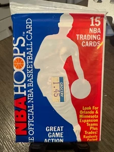 1989-90 Hoops Basketball Cello Pack (1 Sealed Pack) - Picture 1 of 1