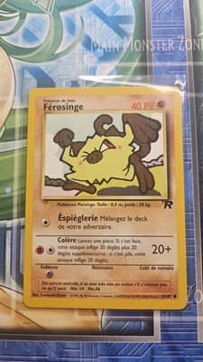 POKEMON FEROSINGE 61/82 NON-HOLO TEAM ROCKET SET FRENCH Mankey - Image 1 of 2