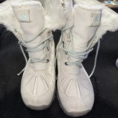 Botas de nieve Columbia Labels para mujer gamuza blanca 10 Foto 1 de 4