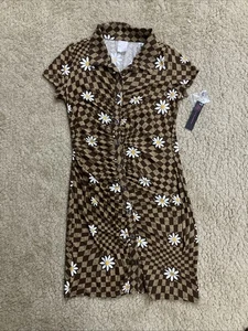 Neu No Boundaries Junior gerafftes Shirtkleid Größe L (11-13) - Bild 1 von 2