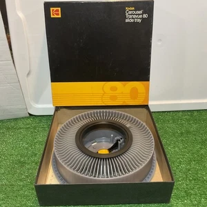 Kodak Carousel Transvue 80 Slide Tray With Instructions and Original Box - Picture 1 of 14