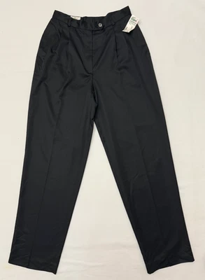 NWT Lacoste Women's Black Slacks Made In Canada SZ 6 - Image 1 of 4