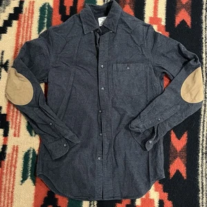 J Crew Mens Chamois Cotton Workshirt Button Down Gray Size XS Outdoor Army - Picture 1 of 13