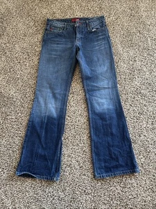 Jeans Lei azules desgastados tiro bajo bootcut talla 5 - Imagen 1 de 8