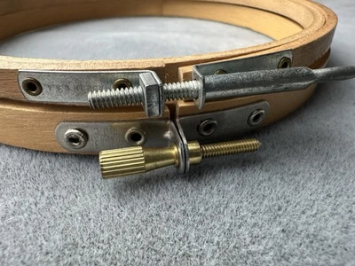 Vintage Embroidery Hoop Round Wood 6” Brown Cross Stitch Made USA Taiwan Lot - Image 1 of 4