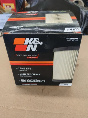 K&N PF-4100 Set of 2 Fuel Filters w/ Gasket & O'Rings for 03-07 Ford 6.0L Diesel - Image 1 of 4