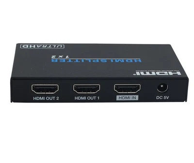 2 Port HDMI Amplified Splitter (Video/Audio) 4Kx2K @60Hz / 4:4:4 / HDCP2.2 - Image 1 of 2