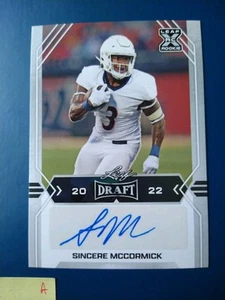 2022 Leaf Draft Sincere McCormick #BA-SM2 AUTO Rookie RC - Bild 1 von 2