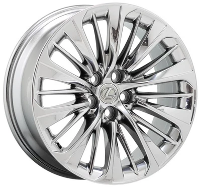 20" Lexus LS500 LS500h Bright Chrome wheel rim OEM single 74370 EXCHANGE - Image 1 of 4