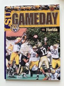 Programa de fútbol americano LSU firmado por Anthony “Booger” McFarland - 11 de octubre de 1997 - Imagen 1 de 2